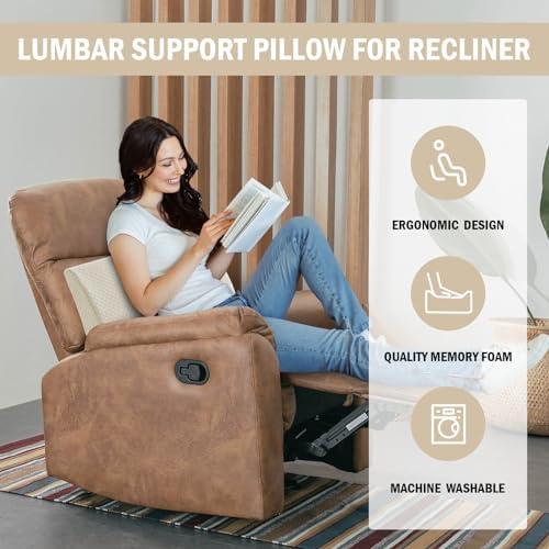 HOMBYS Lumbar Support Pillow for Recliner Chair, Memory Foam Back Support - Image 2
