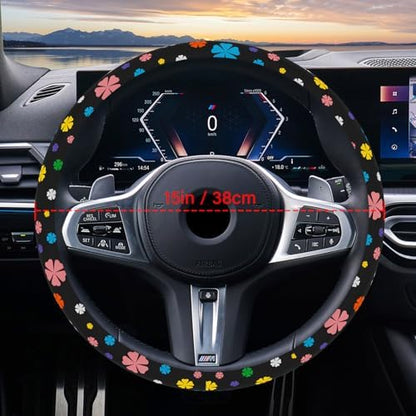 Steering Wheel Cover Neoprene Material Most Cars Men&Women Universal 15 inch - Image 3
