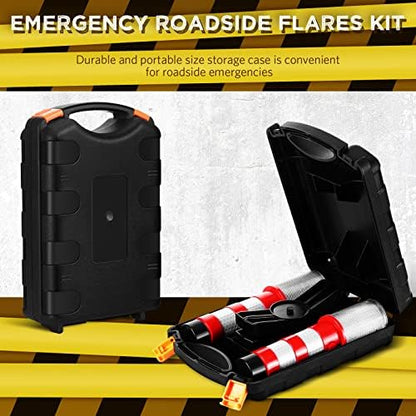 Riakrum 16 Pcs Emergency Roadside Flares Bulk Kit LED Safety Strobe Road - Image 5