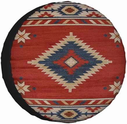 Southwestern Traditional Style Spare Tire Cover 15 inch Wheel Protectors by NOMEDOGYIM