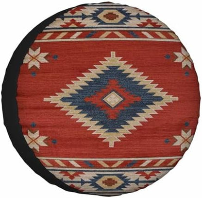 Southwestern Traditional Style Spare Tire Cover 15 inch Wheel Protectors by NOMEDOGYIM