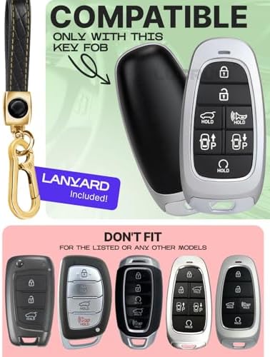 Lucrum Compatible with Hyundai Key Fob Cover & Keychain - Image 2