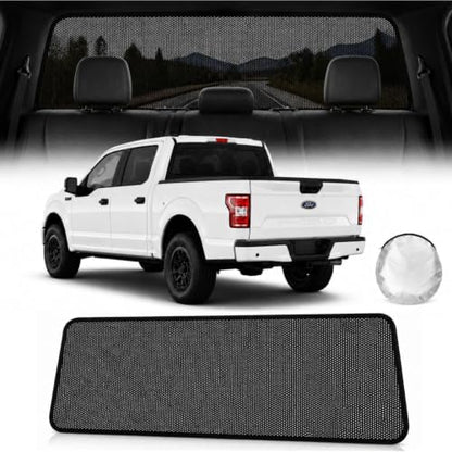 Rear Window Shade for Ford F150 2016-2024 Breathable Mesh Sunshade by Unknown