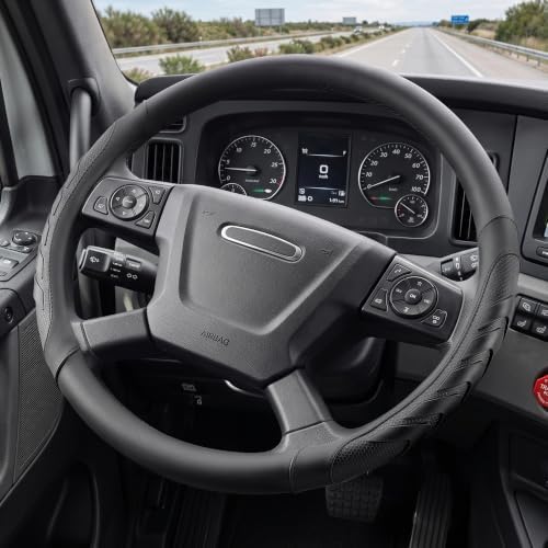 West Llama Semi Truck Steering Wheel Cover, Universal Fit 17.5-18 Inch Large by WESTLLAMA
