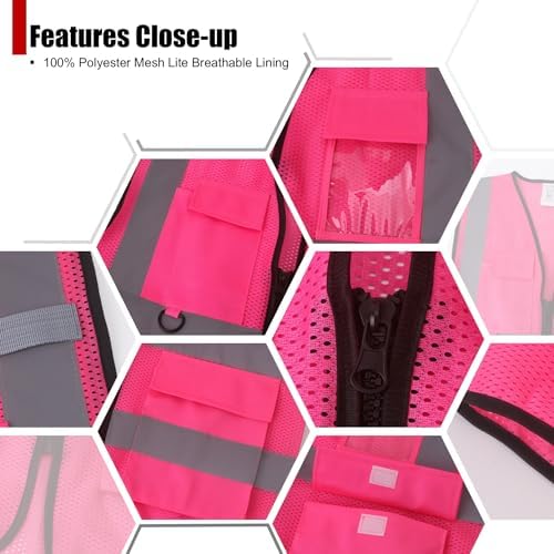 Safety Vest for Men Women Hi Vis Vest - Image 3