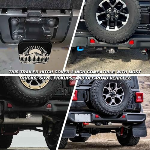 2" Trailer Hitch Cover Rubber Receiver Tube Cap Trailer Hitch Covers - Image 5