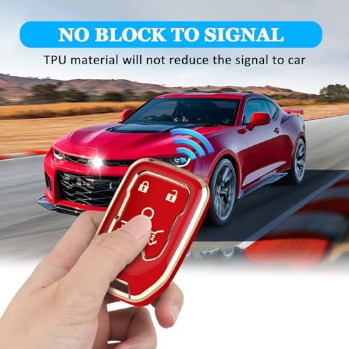 for Chevy GMC Key Fob Cover 6 Buttons Key Case 2016-2025 - Image 3