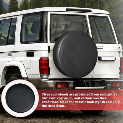 Car Spare Tire Cover, 15 Inch Leather Waterproof Dust-Proof Vehicle Spare Wheel - Image 5