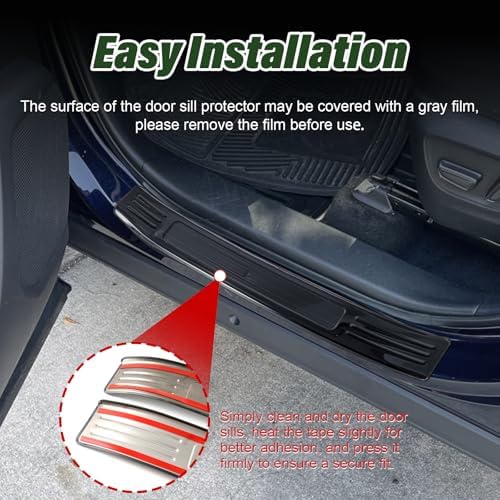 Door Sill Protector for Toyota Highlander 2020-2026 Door Sill Guards - Image 5