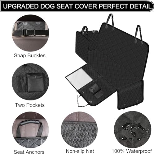 Femuar Dog Car Seat Cover, Waterproof Nonslip Pet Seat Cover - Image 4