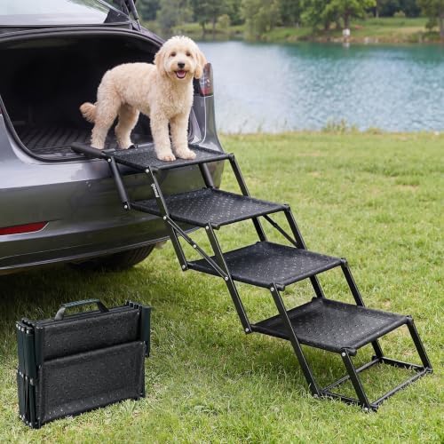 4‑Step Dog Stairs for Car Trunk by pecute