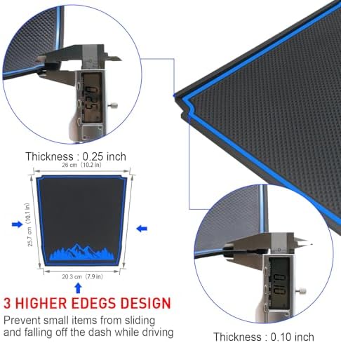 Dashboard Mats for Subaru Crosstrek Accessories 2018-2023, Forester 2019+ - Image 5
