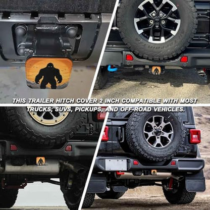 2 Inch Black Man Sunset Trailer Hitch Cover Rubber Receiver Tube Plug Cap - Image 5