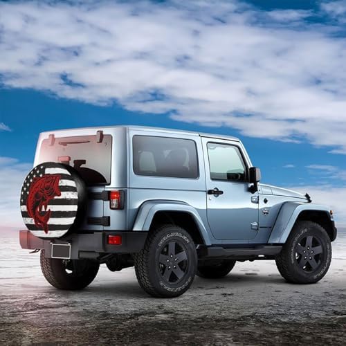 Fish Flag Spare Tire Cover Wheel Protectors Weatherproof Sun Protection Covers - Image 6