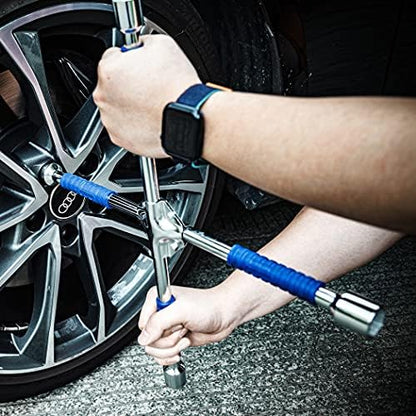 CARTMAN 16 Inch Heavy Duty Non-Slip 4-Way Universal Cross Lug Wrench - Image 5
