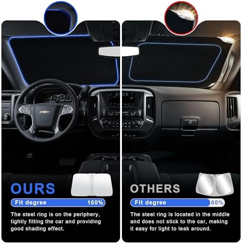 Foldable Front Windshield Sunshade fit - Image 7