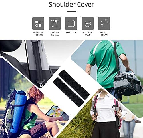 surpassme Car Seat Belt Pads Cover, 2 Pack Seat Belt Shoulder Strap Covers - Image 5