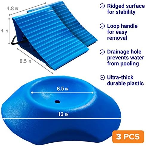 Trailer Wheel Chocks with Rope and Wheel Dock, - Image 2