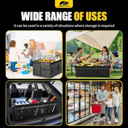 MIKKUPPA Trunk Organizer with Lid - 95L Collapsible Car Organizer - Image 6