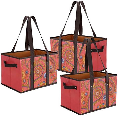 Foraineam Reusable Grocery Bags Set Durable Heavy Duty Tote Bag Collapsible - Image 2