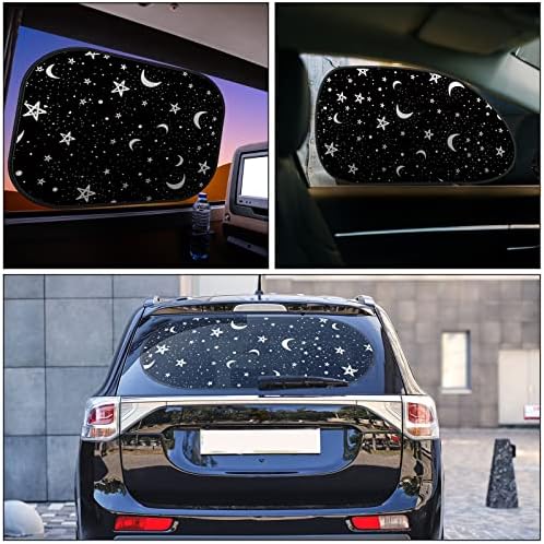 Moukeren 6 Pcs Car Windshield Sun Shade Set Front Rear Window - Image 2