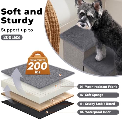 Zerbuger Dog Stairs with Storage - Image 4