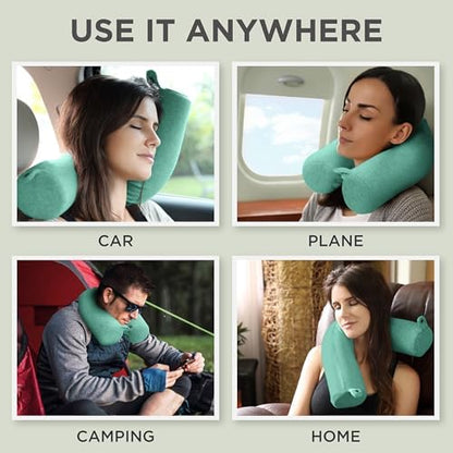 Dot&Dot Twist Memory Foam Travel Pillow, Bendable Neck Pillow - Image 4