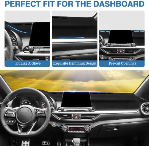 FIILINES Dash Cover for 2019-2024 Kia Forte K3 Accessories, Dashboard Mat - Image 4