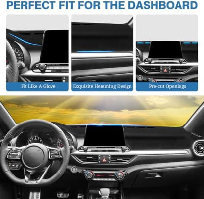 FIILINES Dash Cover for 2019-2024 Kia Forte K3 Accessories, Dashboard Mat - Image 4