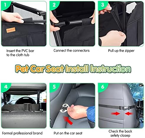 Dog Car Seat Puppy Portable Pet Booster Car Seat - Image 2