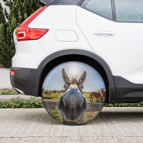 cfpolar Spare Tire Cover Funny Donkey Wheel Covers Protectors Waterproof - Image 7