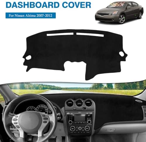 FIILINES Dash Cover for 2007-2012 Nissan Altima, Dashboard Mat Exact Fit for - Image 2