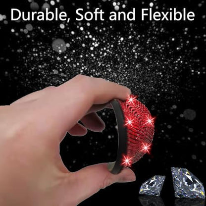 NBTEPEM 4pcs Bling Car Cup Holder Coaster, 2.75 inch Anti-Slip Shockproof - Image 5