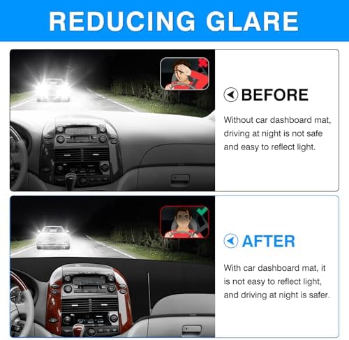 Autorder Dashboard Cover Mat for Toyota Sienna 2004-2010 Accessories Dash Cover - Image 4