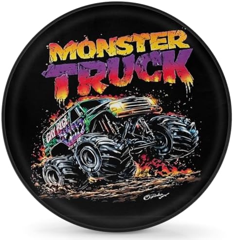 Cool Black Truck Spare Tire Cover Dust-Proof Wheel Protector by Unknown