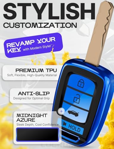 Lucrum Compatible with Honda Key Fob Cover & Keychain - Image 3