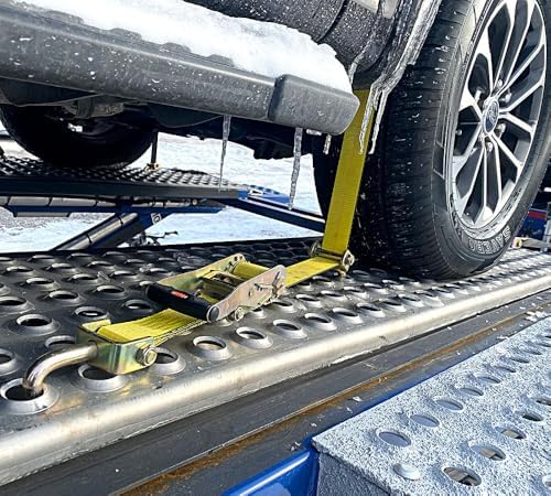 Mytee Products Over the Tire Ratchet Strap w/Swivel J Hooks & Rubber Pads - Image 5