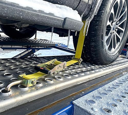 Mytee Products Over the Tire Ratchet Strap w/Swivel J Hooks & Rubber Pads - Image 5