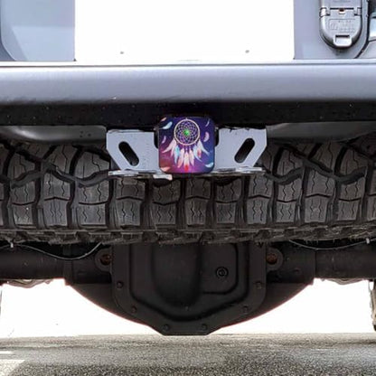 Tow Hitch Covers Dream Catcher, Colorful Galaxy Space Feather Dreamcatcher Auto - Image 6