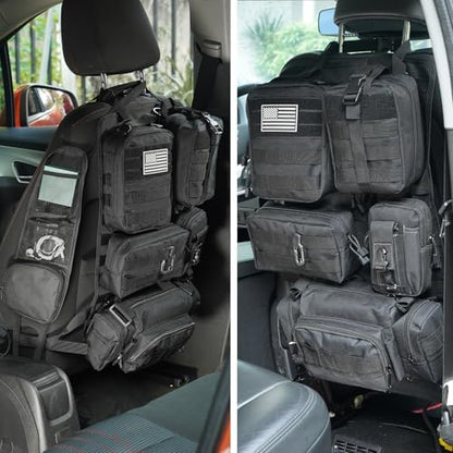 Tactical Car Seat Back Organizer, Tactical Molle Seat Back Organizer by Unknown