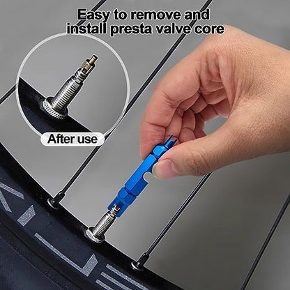 Medsuo Bicycle Valve Core Remover Tool Kit Universal Bike and Car Valve Core - Image 5