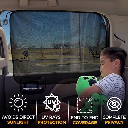 EcoNour Magnetic Car Sun Shade Side Window | Rear Window Sun Shade - Image 3