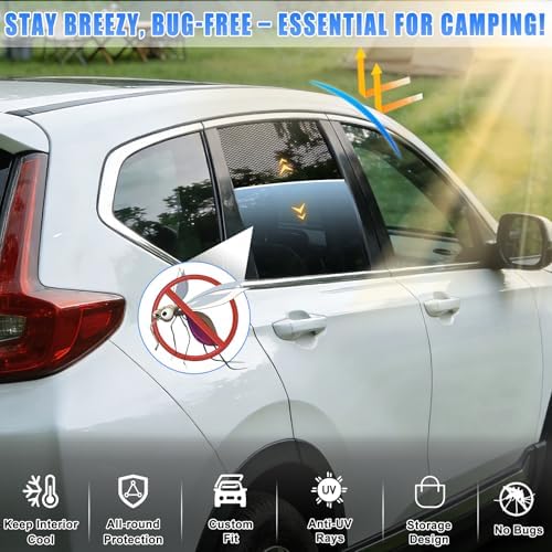 ZATOOTO Side Window Sunshades for Honda CRV 2023-2025, UV‑Block Breathable - Image 6