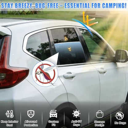 ZATOOTO Side Window Sunshades for Honda CRV 2023-2025, UV‑Block Breathable - Image 6