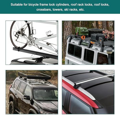 4 PCS Lock Cores, One-Key System Locking Kit Includes 1 Control Key, 2 Keys & 4 - Image 6