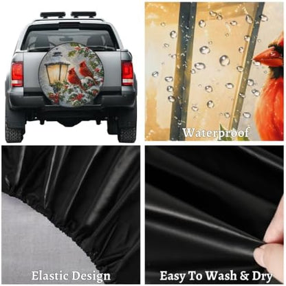 Christmas Spare Tire Cover Waterproof Dust-Proof Spare Wheel Covers - Image 4