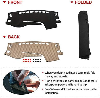 CARTIST Dashboard Cover Mat for 2014-2017 2018 2019 Toyota Highlander - Image 7