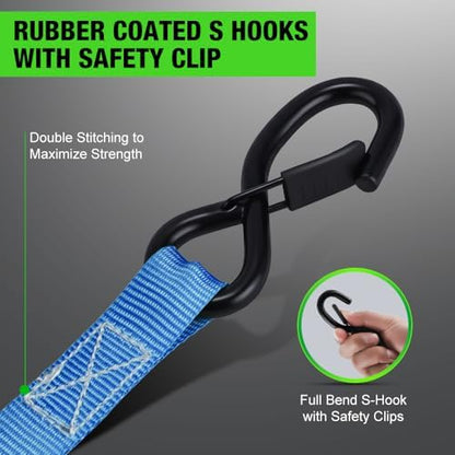 Retractable Ratchet Straps 1in x 10ft - Image 3