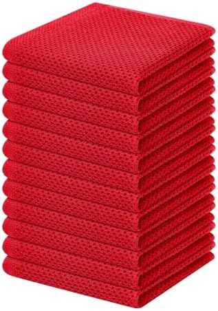 Homaxy 100% Cotton Waffle Weave Kitchen Dish Cloths 12-Pack by Homaxy