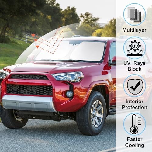 Windshield Sun Shade for 2010-2026 Toyota 4Runner Accessories - Image 2